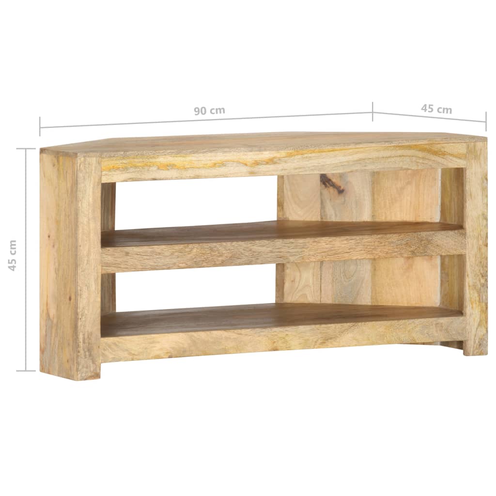 Tv-hoekmeubel 90x45x45 cm massief mangohout is nu te koop bij PeponiXL, paradijselijk wonen!