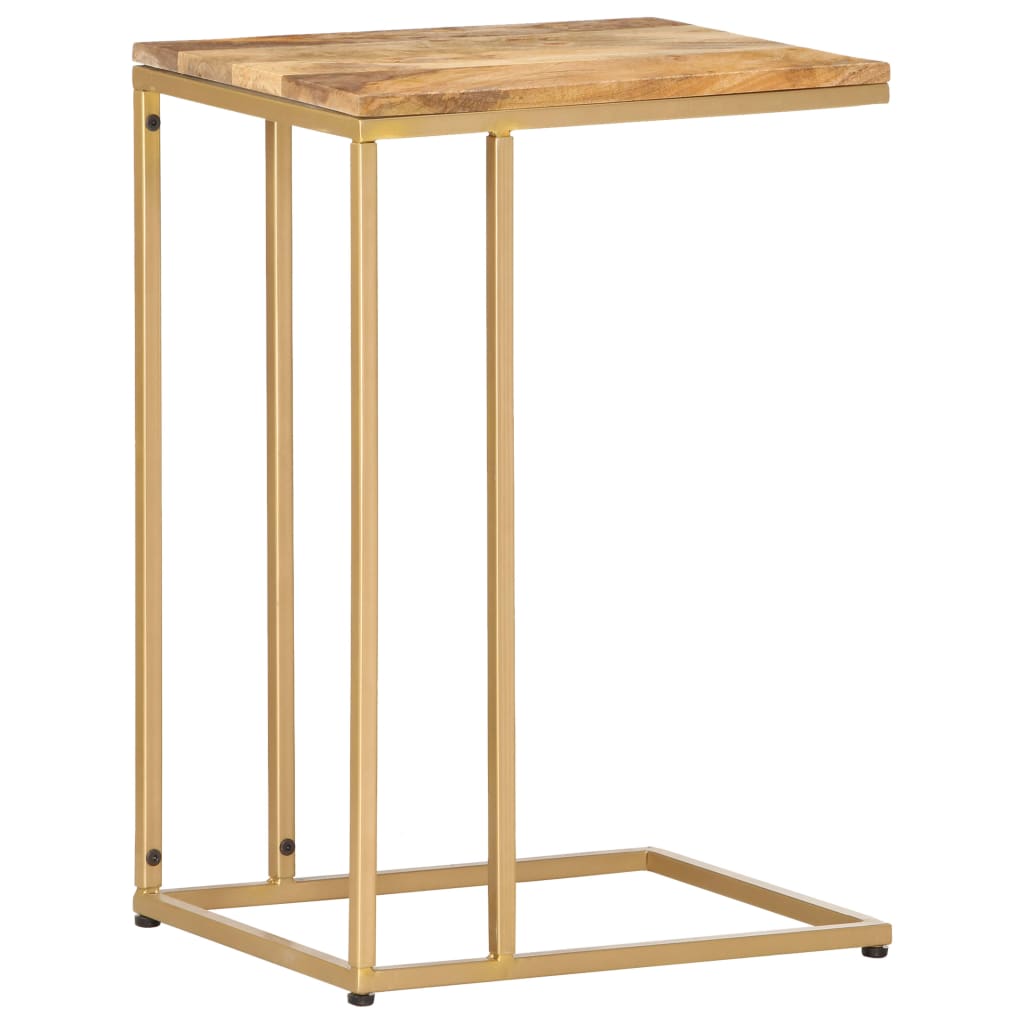 Bijzettafel 35x45x65 cm massief mangohout is nu te koop bij PeponiXL, paradijselijk wonen!