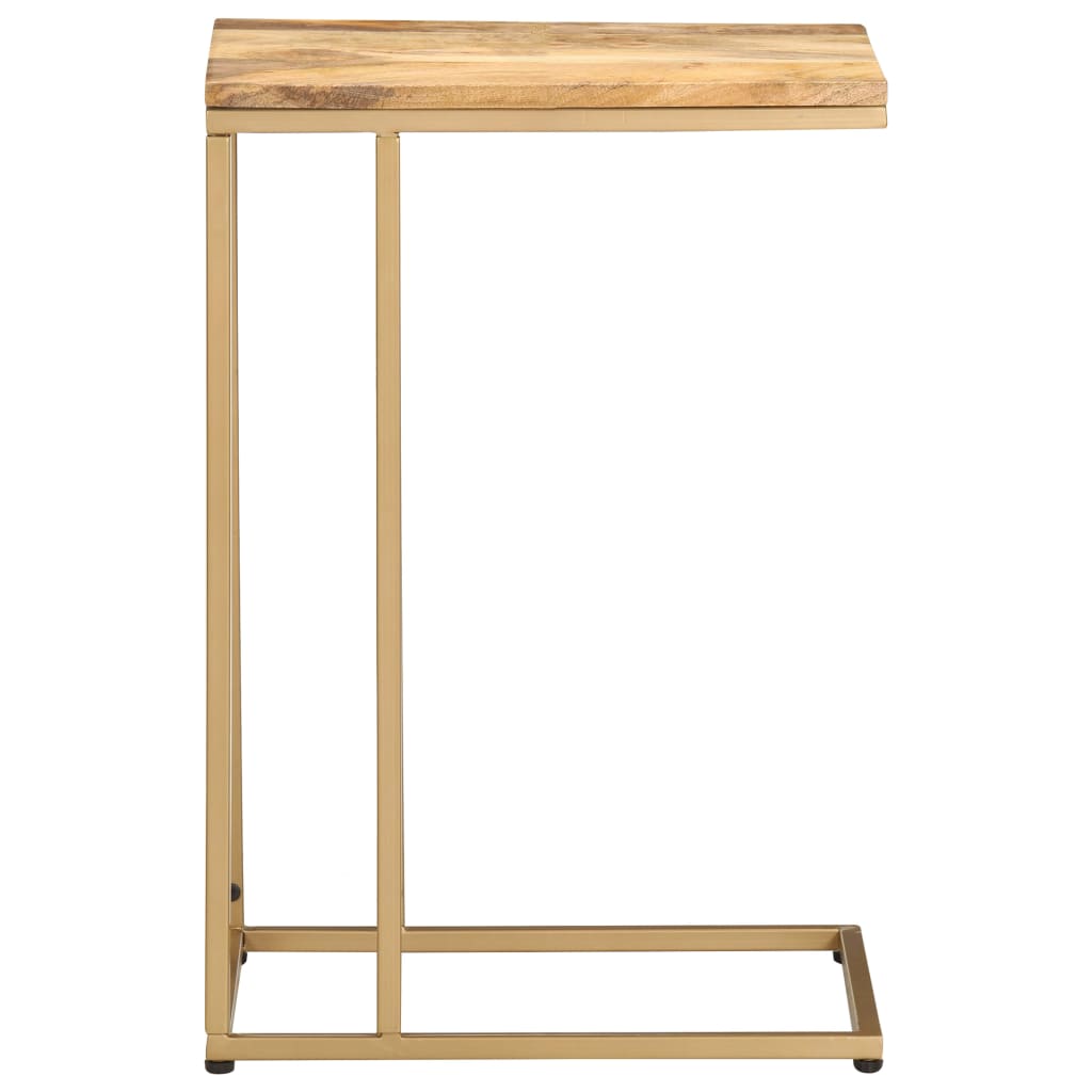 Bijzettafel 35x45x65 cm massief mangohout is nu te koop bij PeponiXL, paradijselijk wonen!