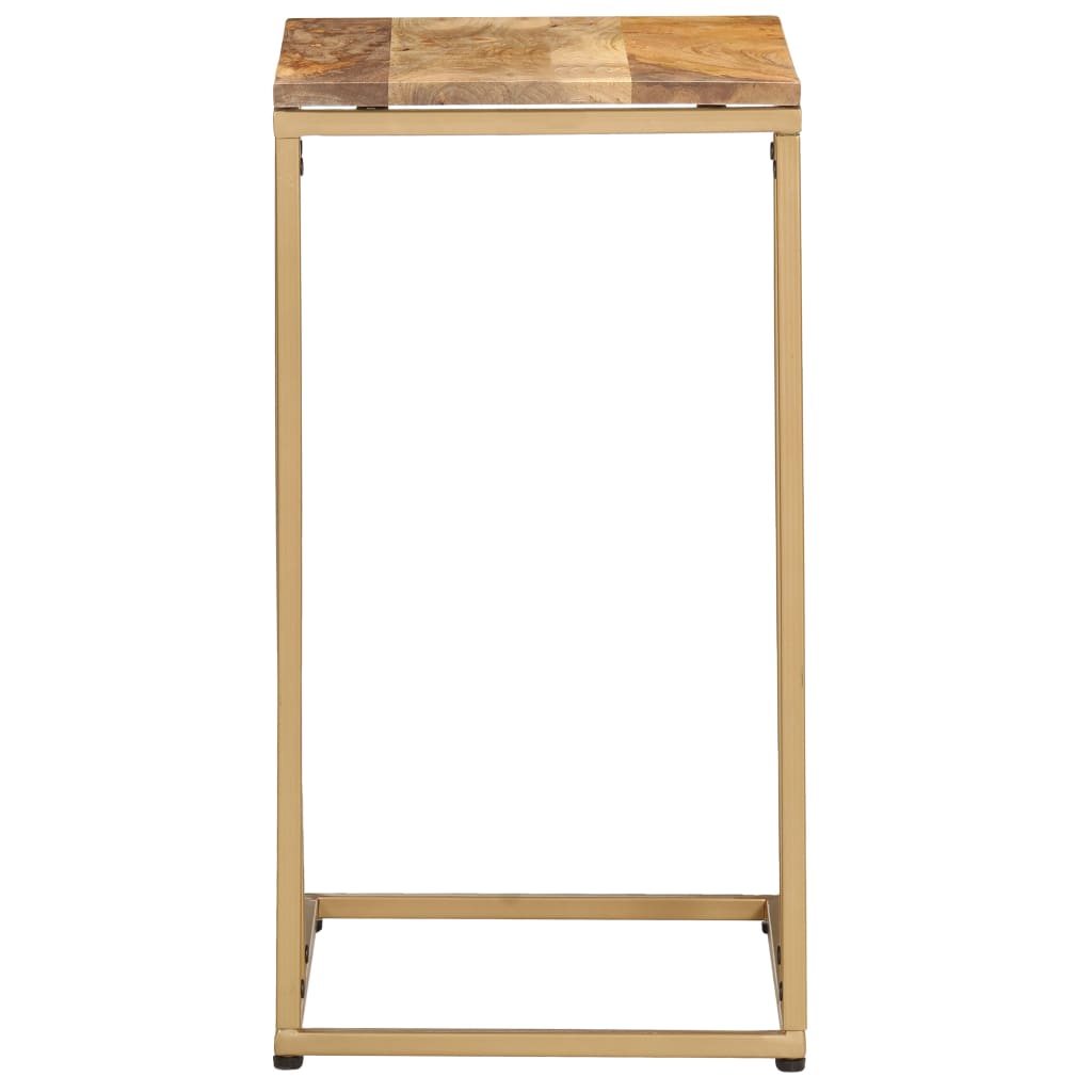Bijzettafel 35x45x65 cm massief mangohout is nu te koop bij PeponiXL, paradijselijk wonen!