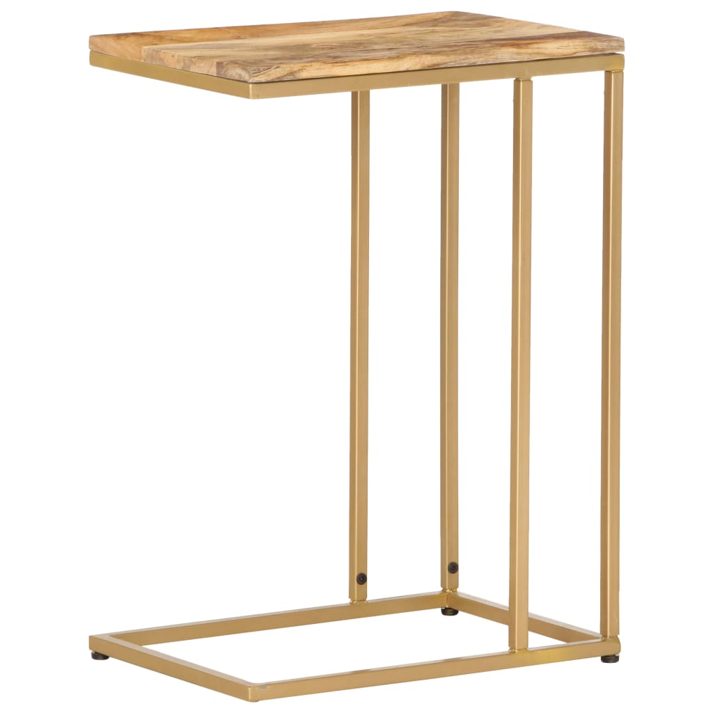 Bijzettafel 35x45x65 cm massief mangohout is nu te koop bij PeponiXL, paradijselijk wonen!