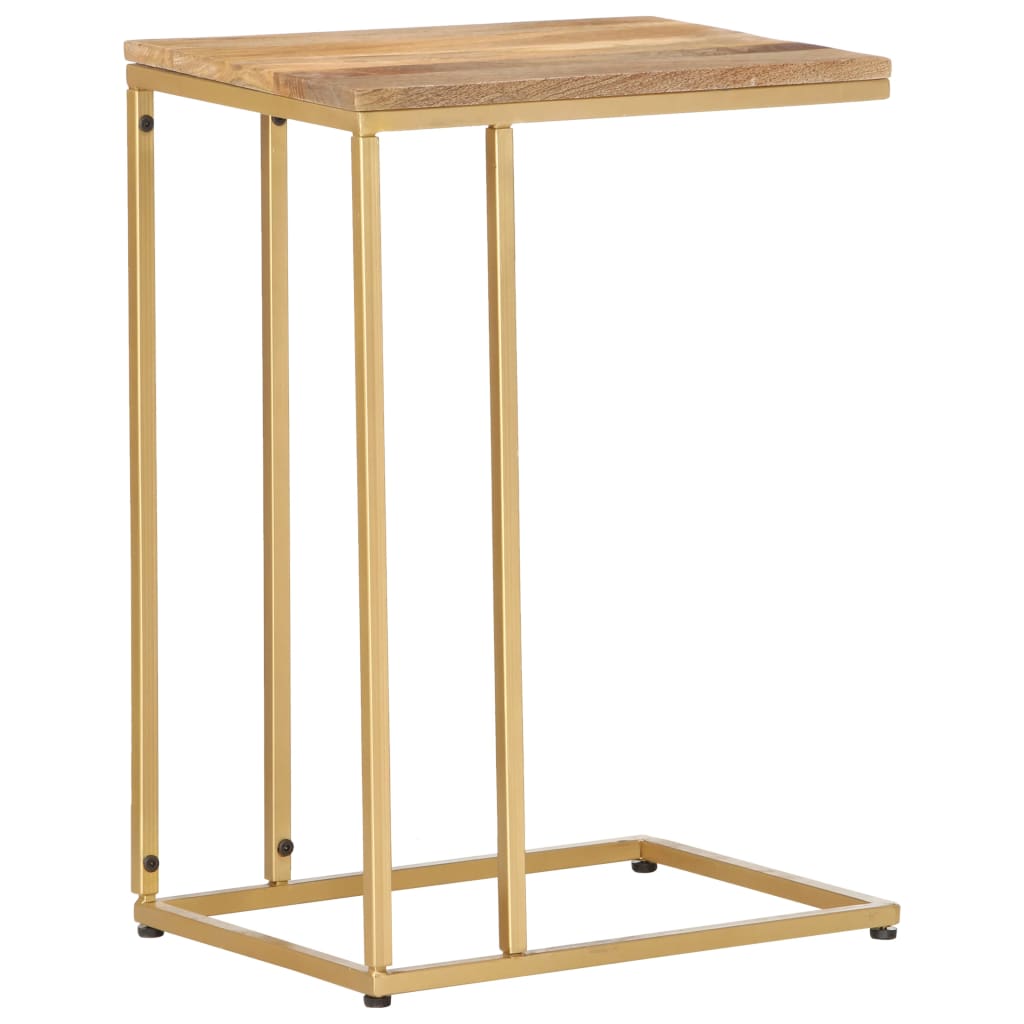 Bijzettafel 35x45x65 cm massief mangohout is nu te koop bij PeponiXL, paradijselijk wonen!