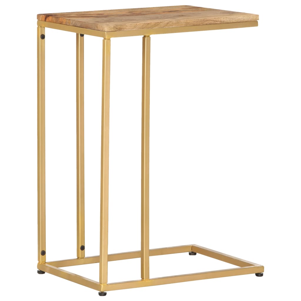 Bijzettafel 35x45x65 cm massief mangohout is nu te koop bij PeponiXL, paradijselijk wonen!