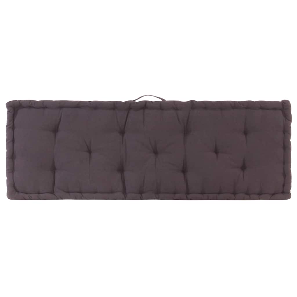 Palletvloerkussen 120x40x7 cm katoen antraciet is nu te koop bij PeponiXL, paradijselijk wonen!