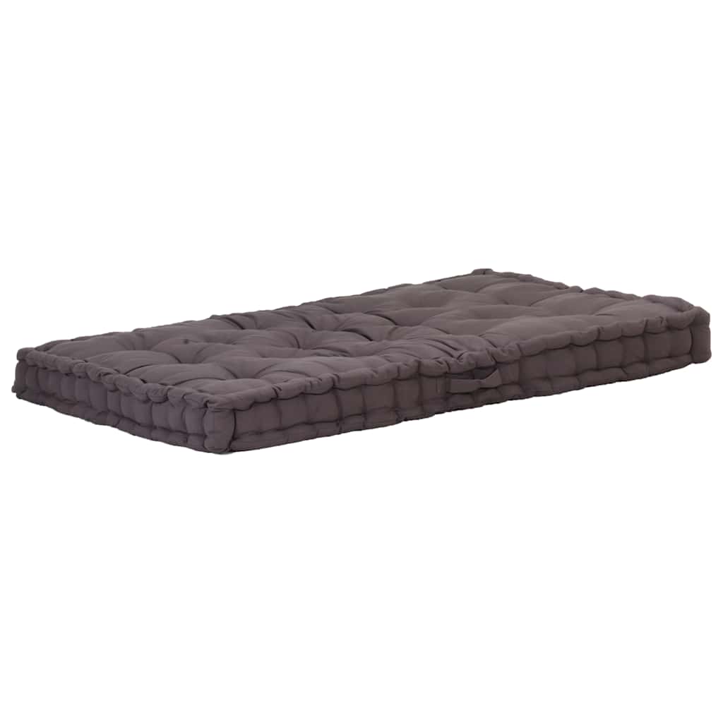 Palletvloerkussen 120x80x10 cm katoen antraciet is nu te koop bij PeponiXL, paradijselijk wonen!