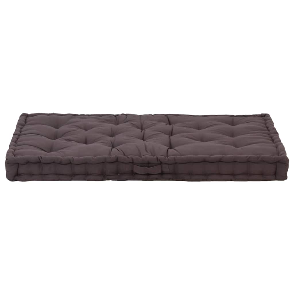 Palletvloerkussen 120x80x10 cm katoen antraciet is nu te koop bij PeponiXL, paradijselijk wonen!