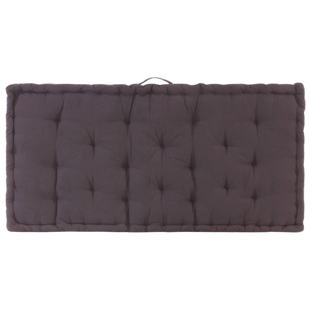 Palletvloerkussen 120x80x10 cm katoen antraciet is nu te koop bij PeponiXL, paradijselijk wonen!