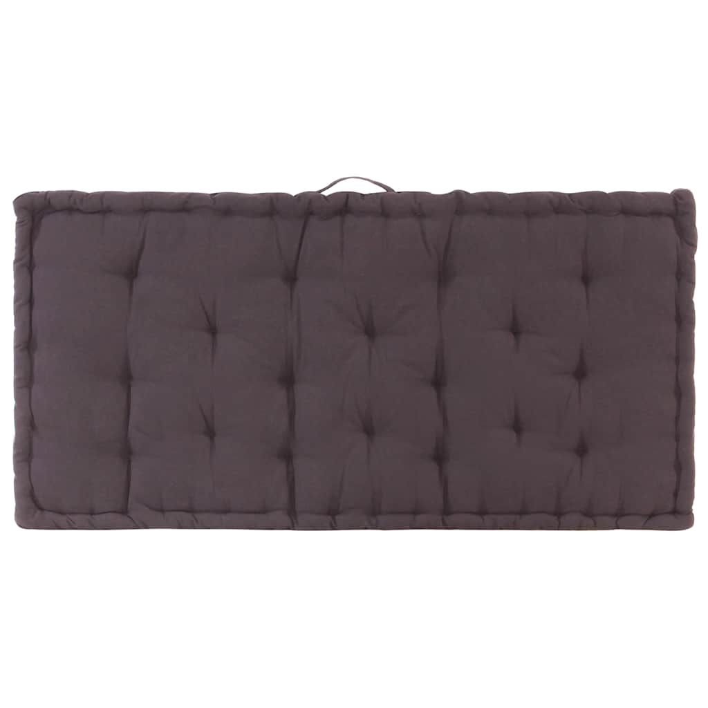 Palletvloerkussen 120x80x10 cm katoen antraciet is nu te koop bij PeponiXL, paradijselijk wonen!