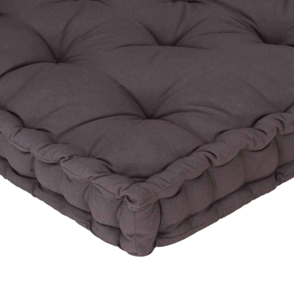 Palletvloerkussen 120x80x10 cm katoen antraciet is nu te koop bij PeponiXL, paradijselijk wonen!