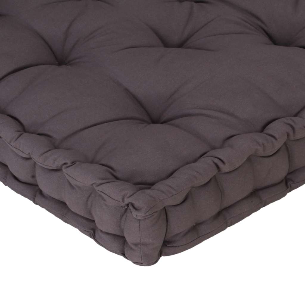 Palletvloerkussen 120x80x10 cm katoen antraciet is nu te koop bij PeponiXL, paradijselijk wonen!