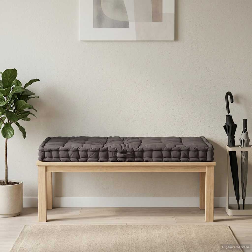 Palletvloerkussen 120x80x10 cm katoen antraciet is nu te koop bij PeponiXL, paradijselijk wonen!