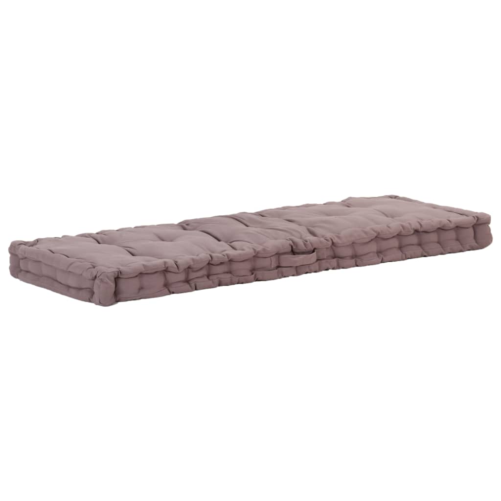 Palletvloerkussen 120x40x7 cm katoen taupe is nu te koop bij PeponiXL, paradijselijk wonen!