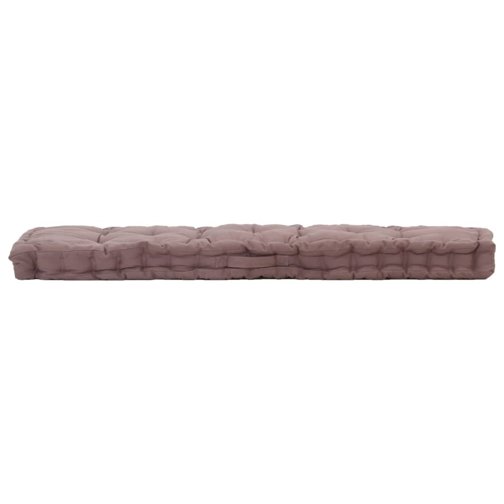 Palletvloerkussen 120x40x7 cm katoen taupe is nu te koop bij PeponiXL, paradijselijk wonen!