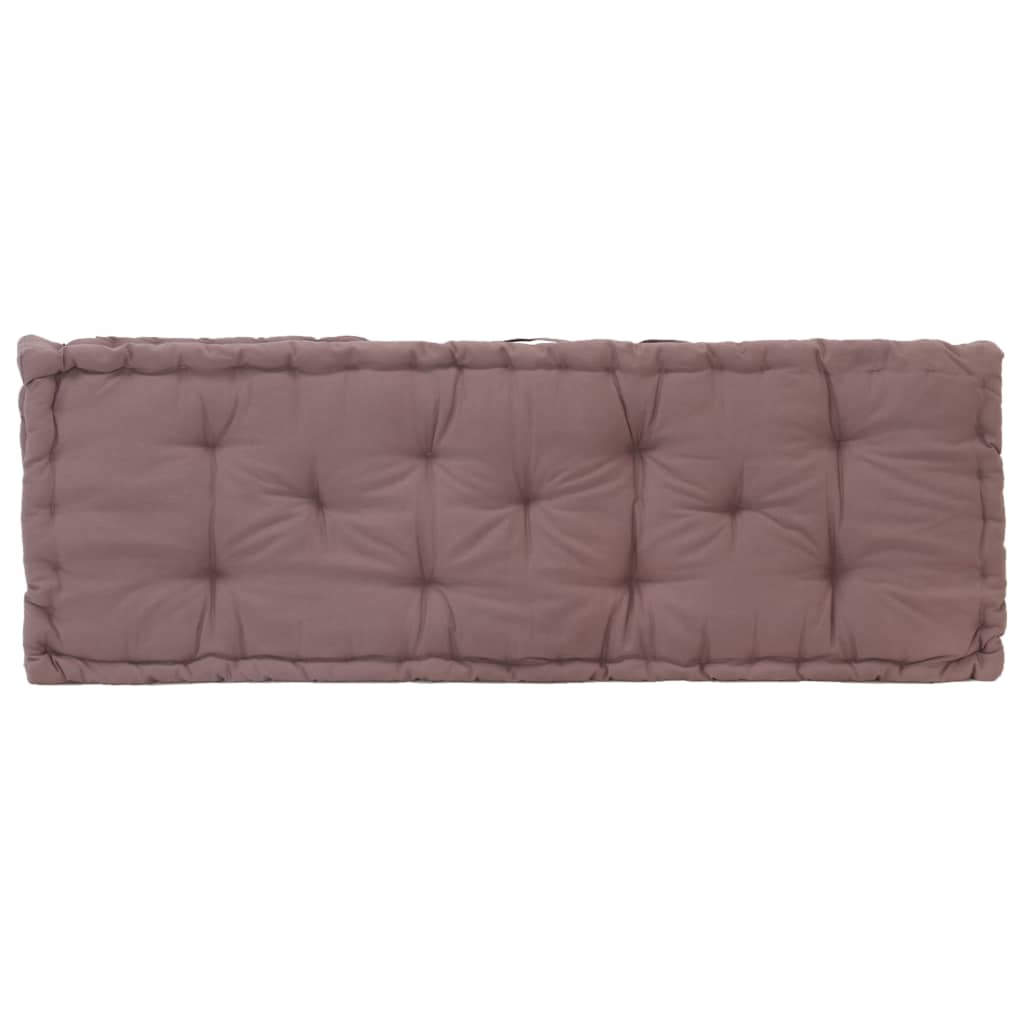 Palletvloerkussen 120x40x7 cm katoen taupe is nu te koop bij PeponiXL, paradijselijk wonen!