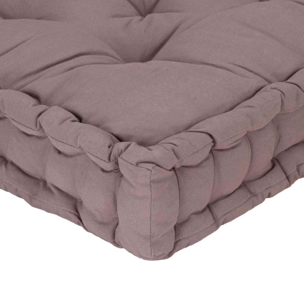 Palletvloerkussen 120x40x7 cm katoen taupe is nu te koop bij PeponiXL, paradijselijk wonen!