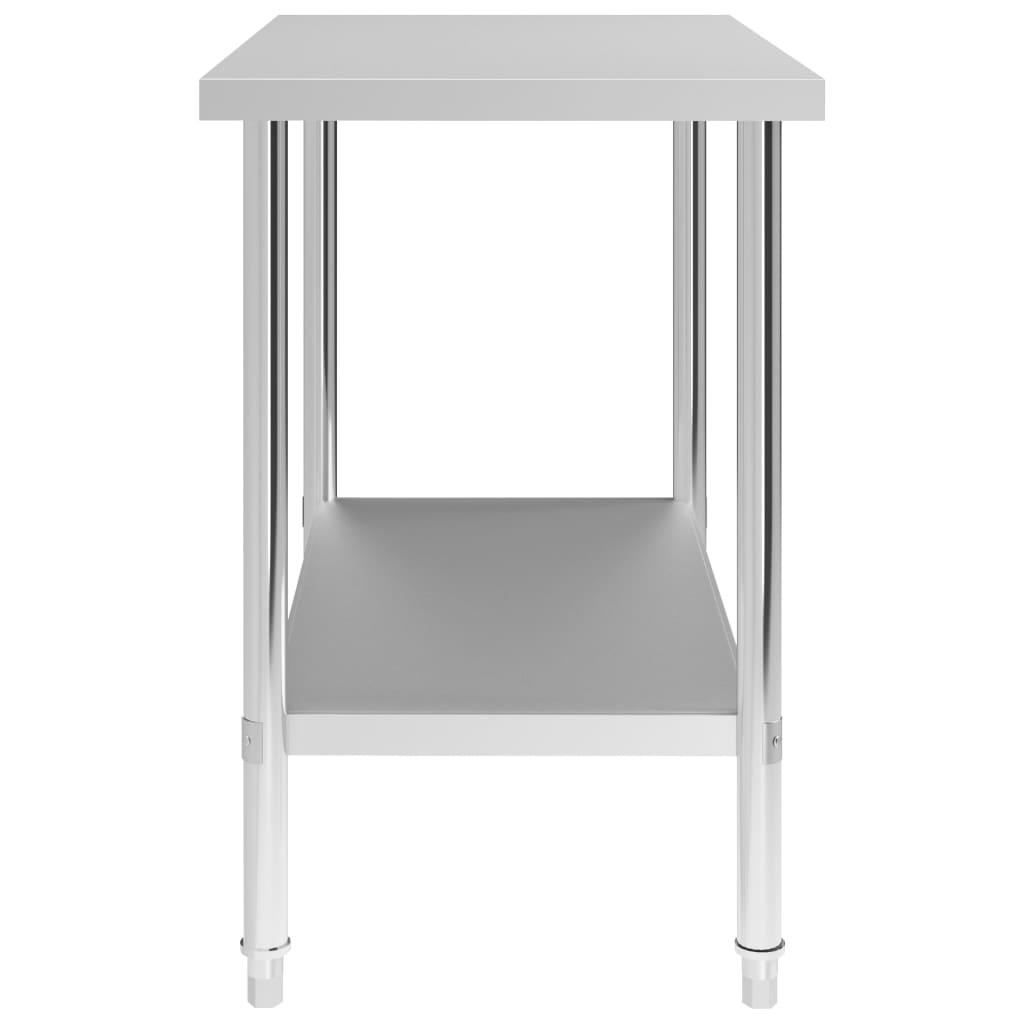 Keukenwerktafel 100x60x85 cm roestvrij staal is nu te koop bij PeponiXL, paradijselijk wonen!