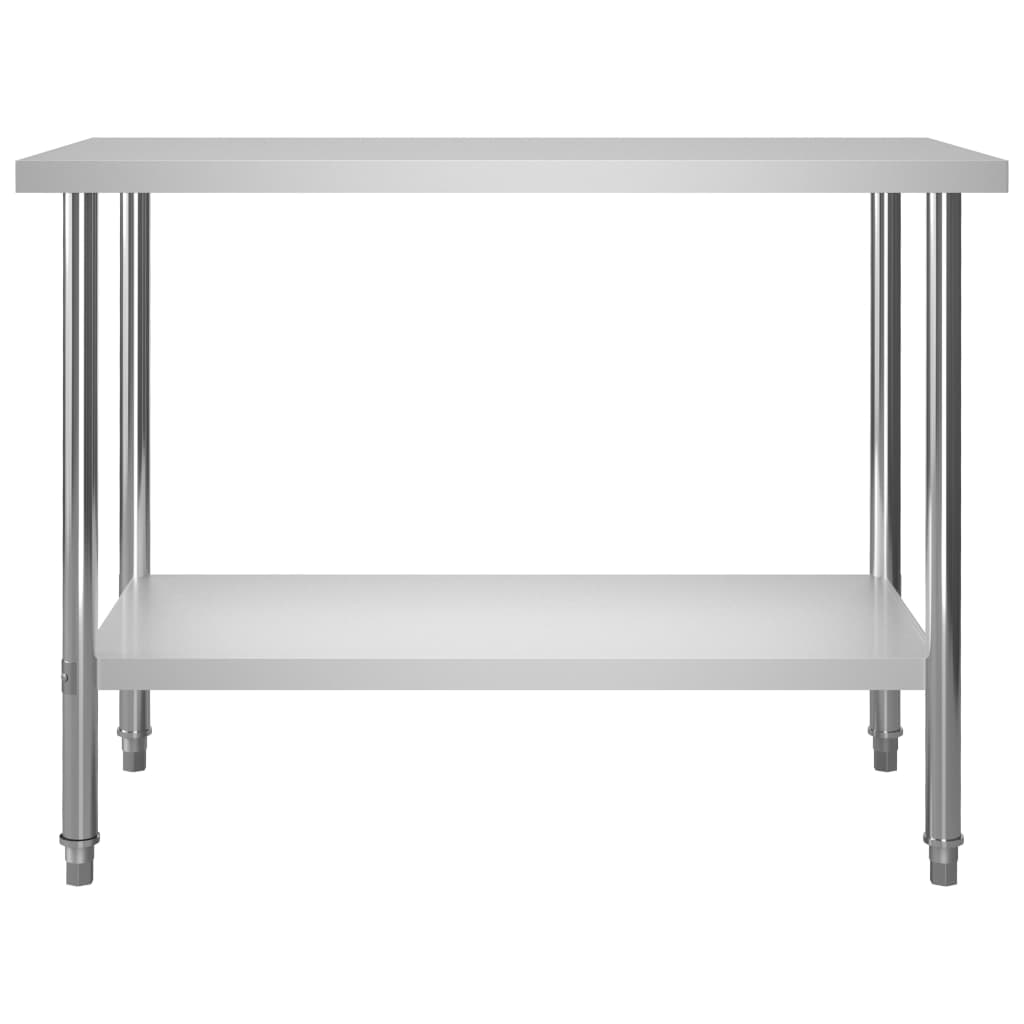 Keukenwerktafel 120x60x85 cm roestvrij staal is nu te koop bij PeponiXL, paradijselijk wonen!