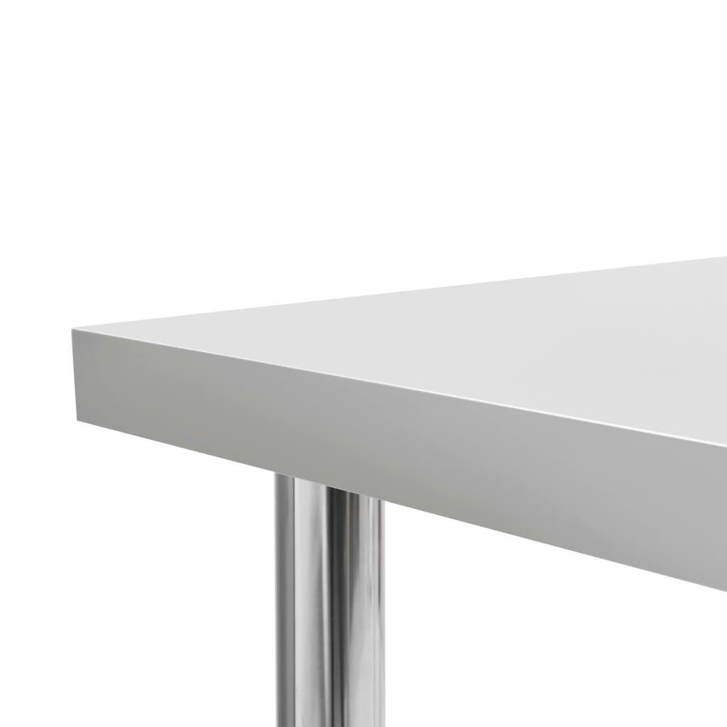 Keukenwerktafel 120x60x85 cm roestvrij staal is nu te koop bij PeponiXL, paradijselijk wonen!