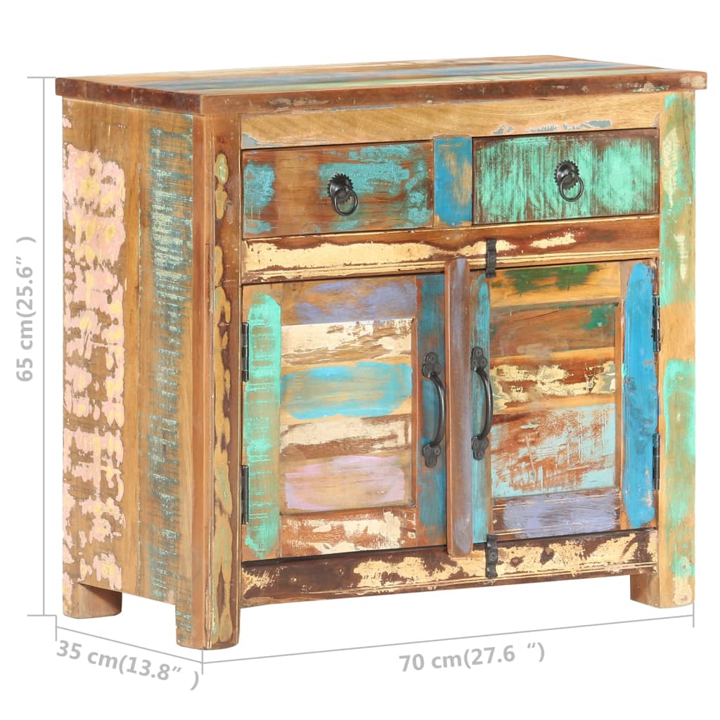 Dressoir 70x35x65 cm massief gerecycled hout is nu te koop bij PeponiXL, paradijselijk wonen!