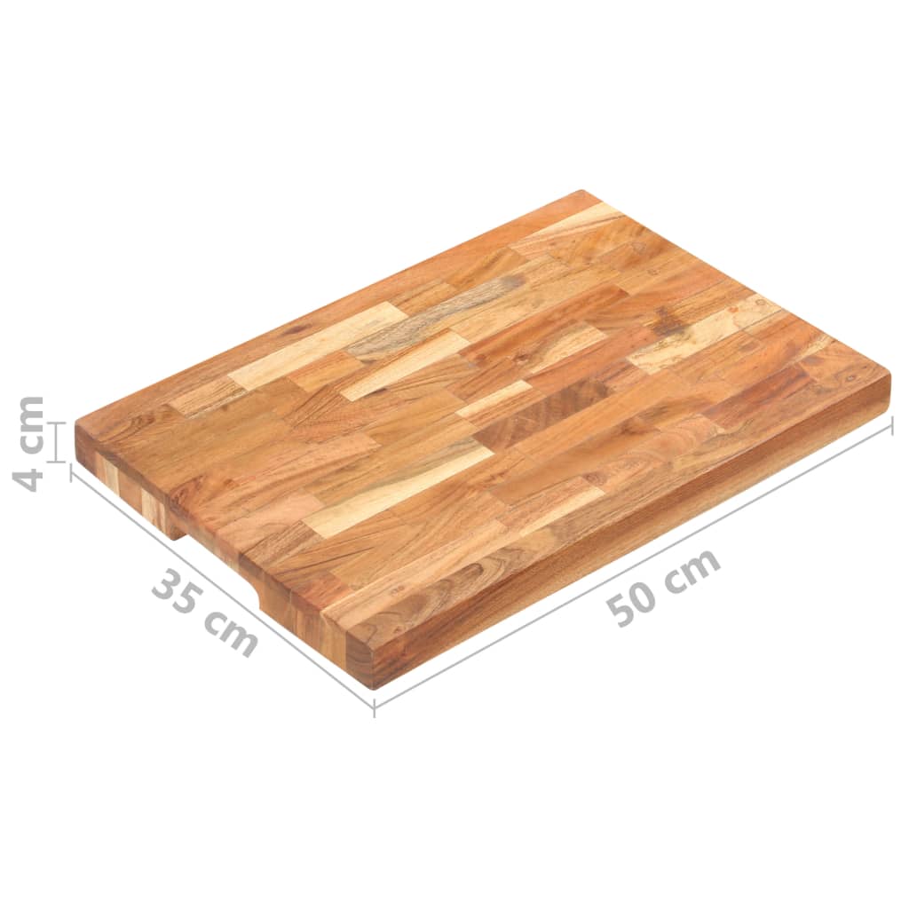 Hakblok 50x35x4 cm massief acaciahout is nu te koop bij PeponiXL, paradijselijk wonen!