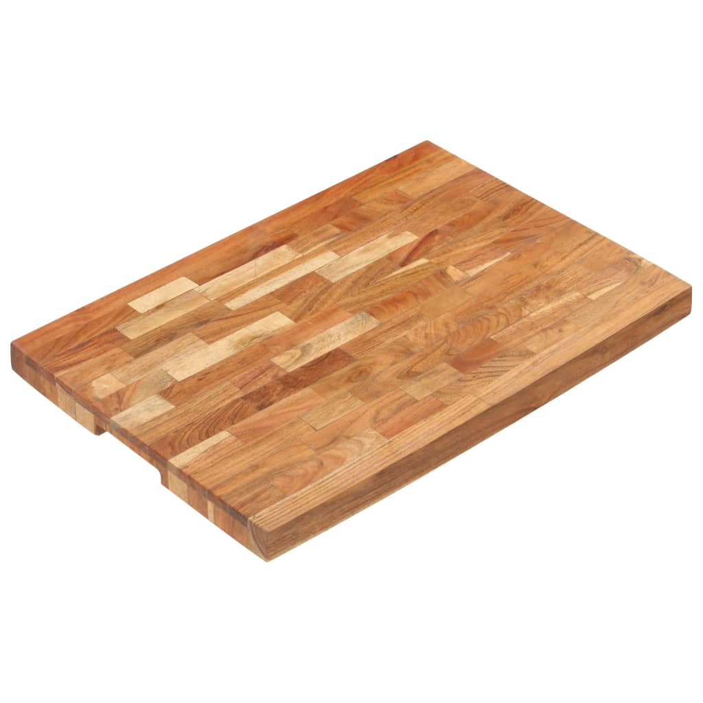 Hakblok 60x40x4 cm massief acaciahout is nu te koop bij PeponiXL, paradijselijk wonen!