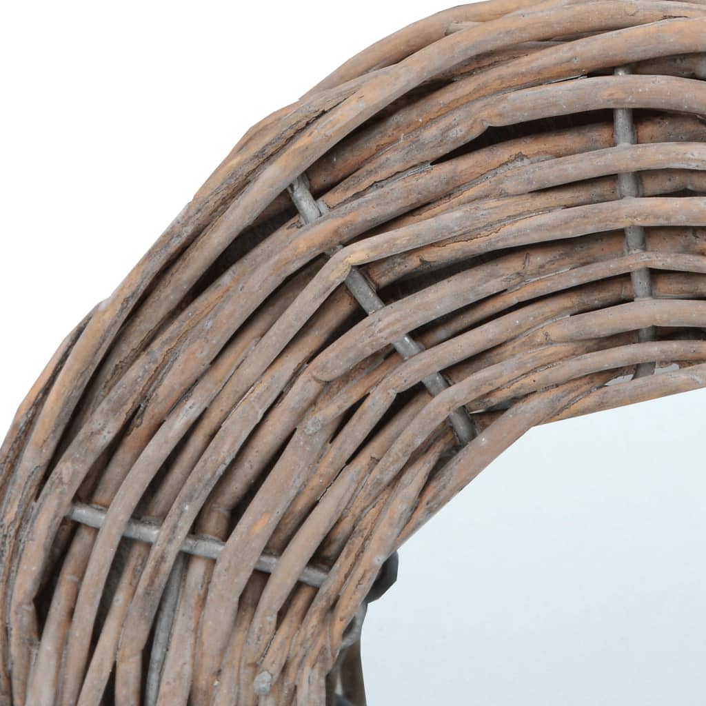 Spiegels 3 st 15 cm wicker