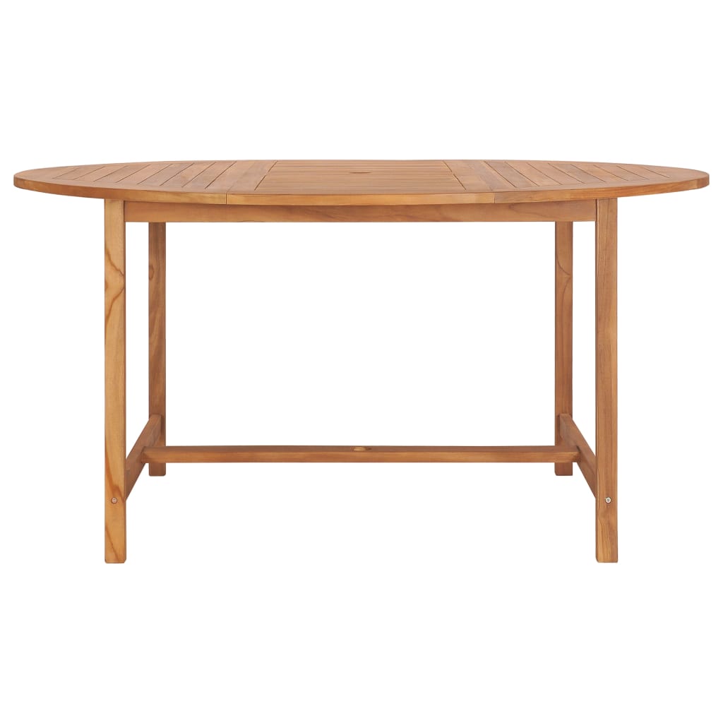 Tuintafel 150x76 cm massief teakhout is nu te koop bij PeponiXL, paradijselijk wonen!
