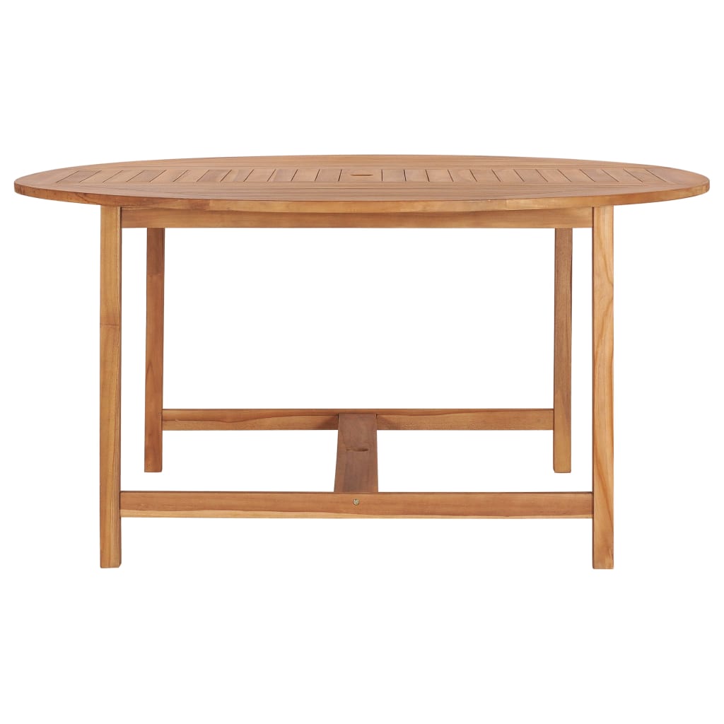 Tuintafel 150x76 cm massief teakhout is nu te koop bij PeponiXL, paradijselijk wonen!