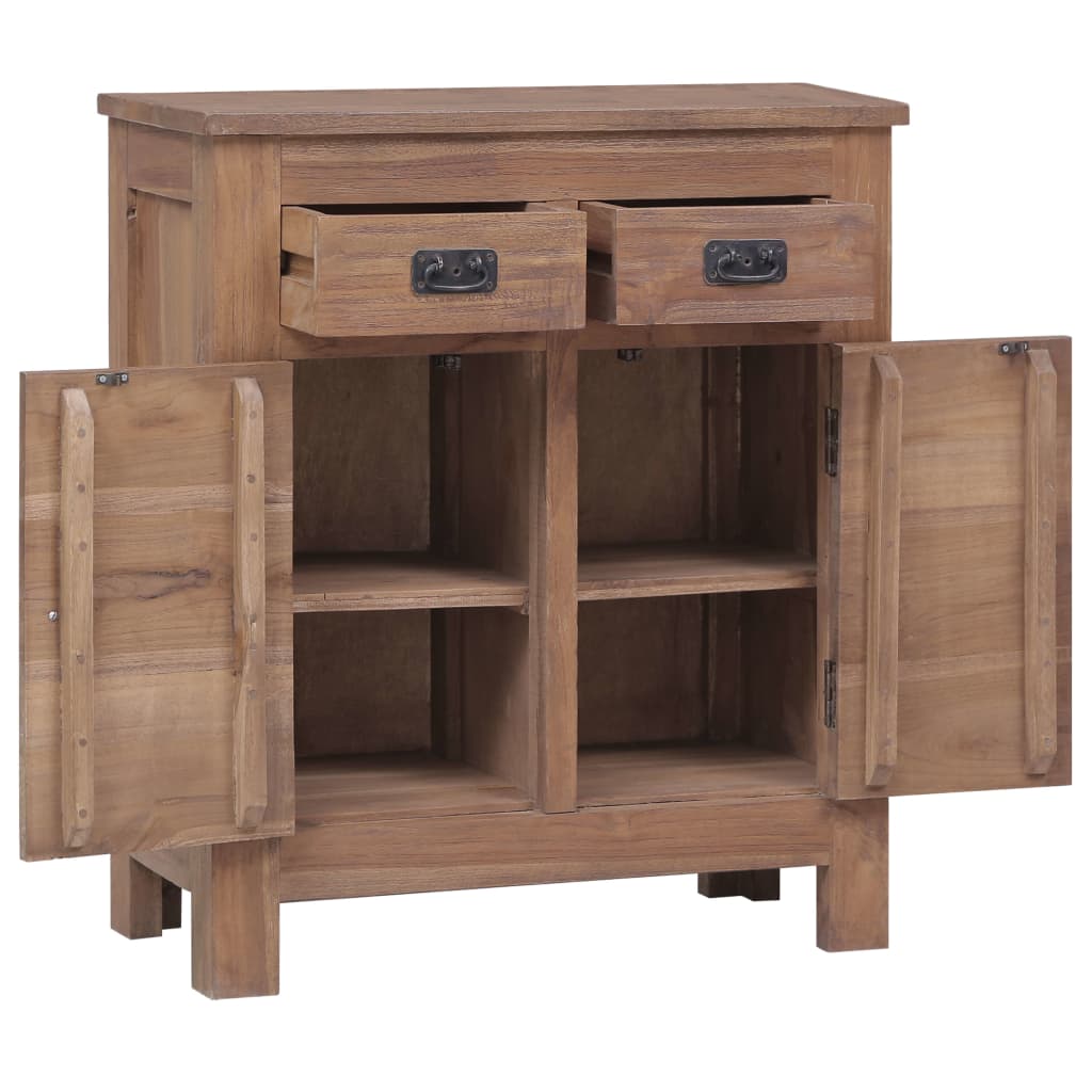 Dressoir 65x30x75 cm massief teakhout is nu te koop bij PeponiXL, paradijselijk wonen!