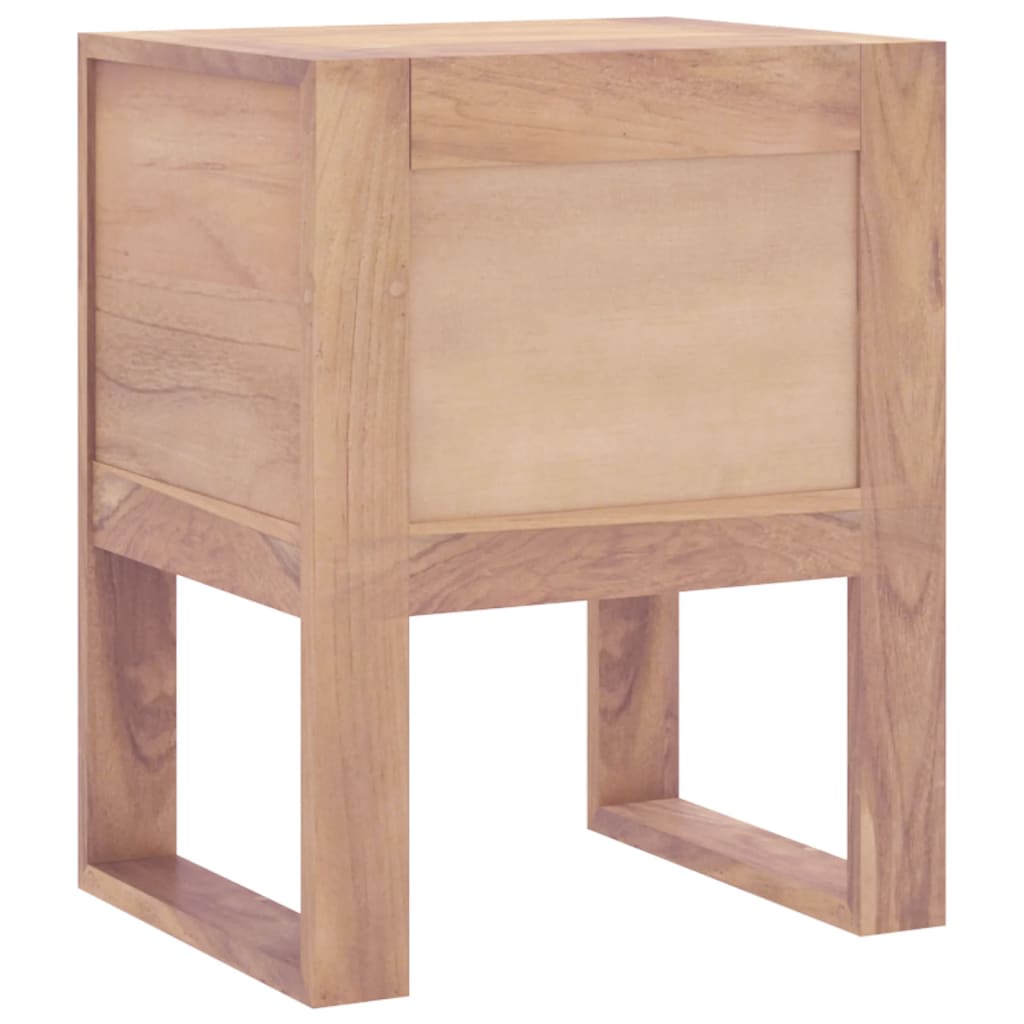 Nachtkastje 40x30x50 cm massief teakhout is nu te koop bij PeponiXL, paradijselijk wonen!