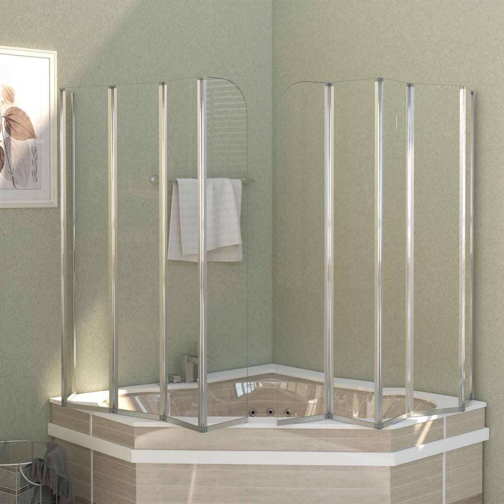 Badwand 120x140 cm gehard glas transparant is nu te koop bij PeponiXL, paradijselijk wonen!