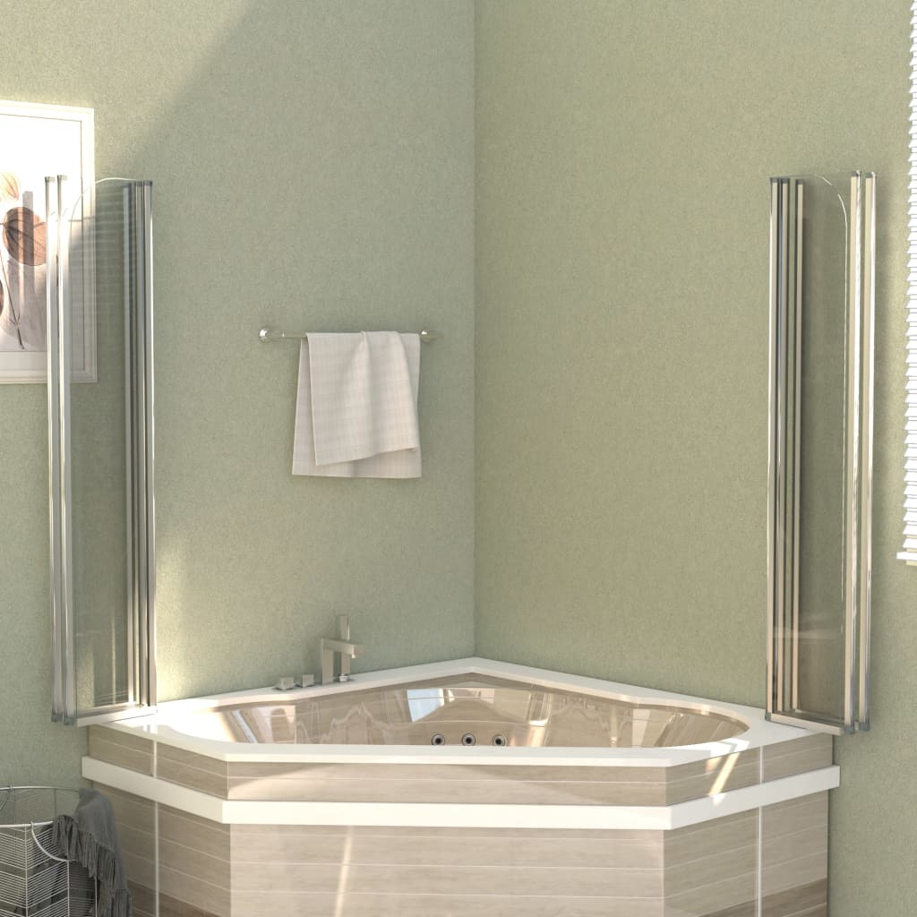 Badwand 120x140 cm gehard glas transparant is nu te koop bij PeponiXL, paradijselijk wonen!