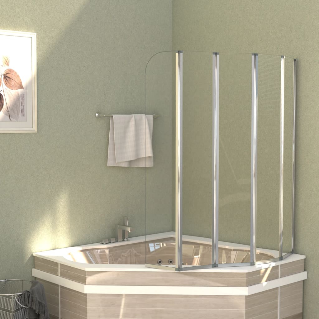 Badwand 120x140 cm gehard glas transparant is nu te koop bij PeponiXL, paradijselijk wonen!