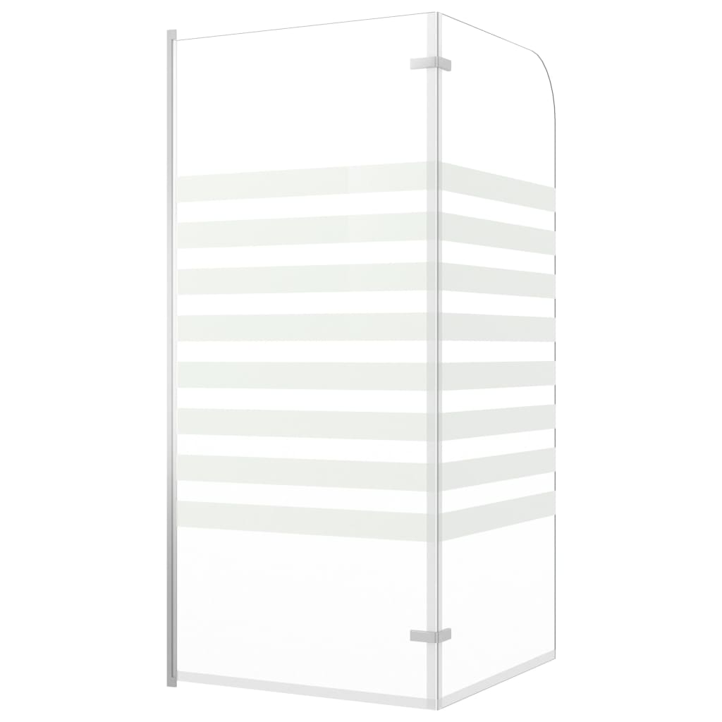 Badwand gestreept 120x140 cm gehard glas is nu te koop bij PeponiXL, paradijselijk wonen!