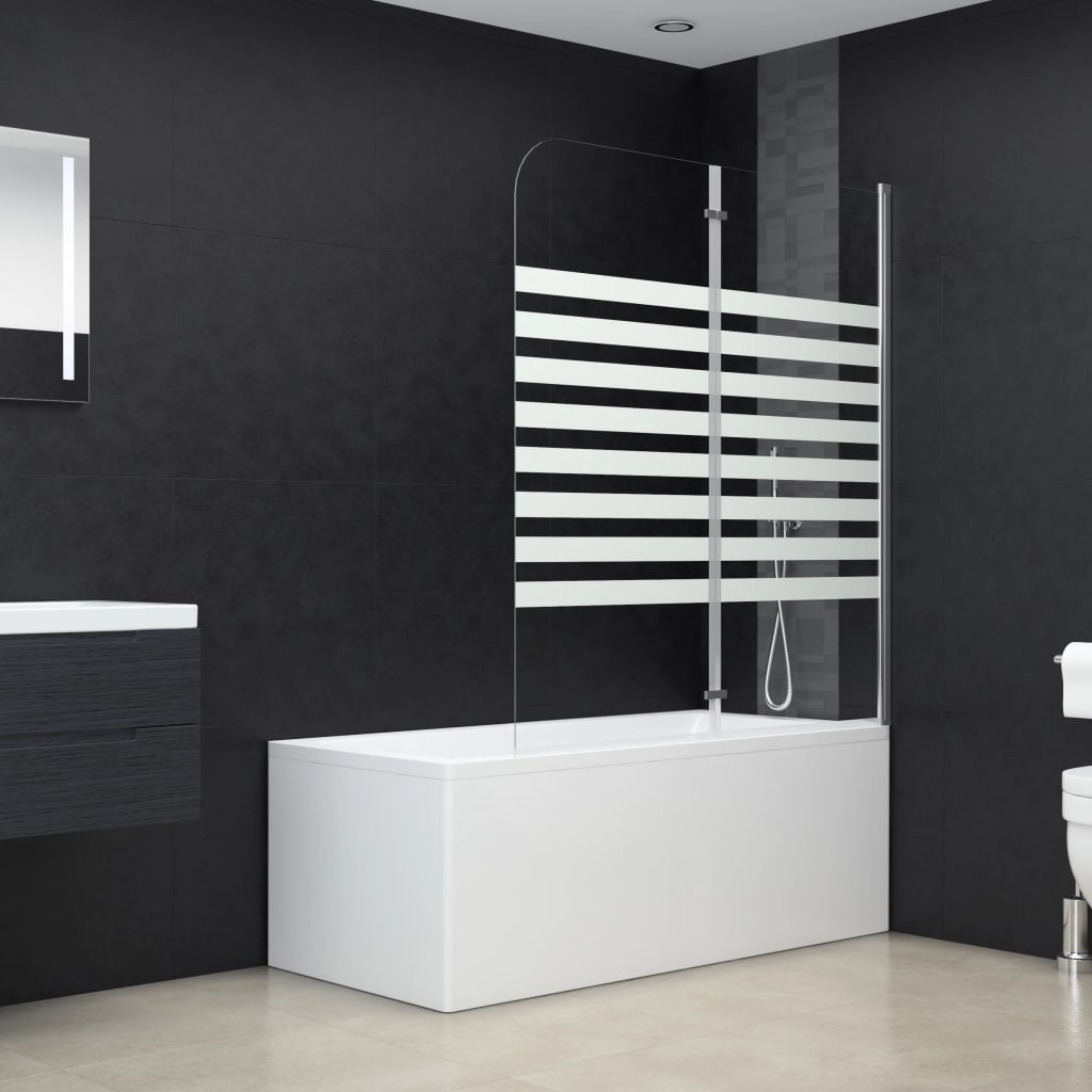 Badwand gestreept 120x140 cm gehard glas is nu te koop bij PeponiXL, paradijselijk wonen!