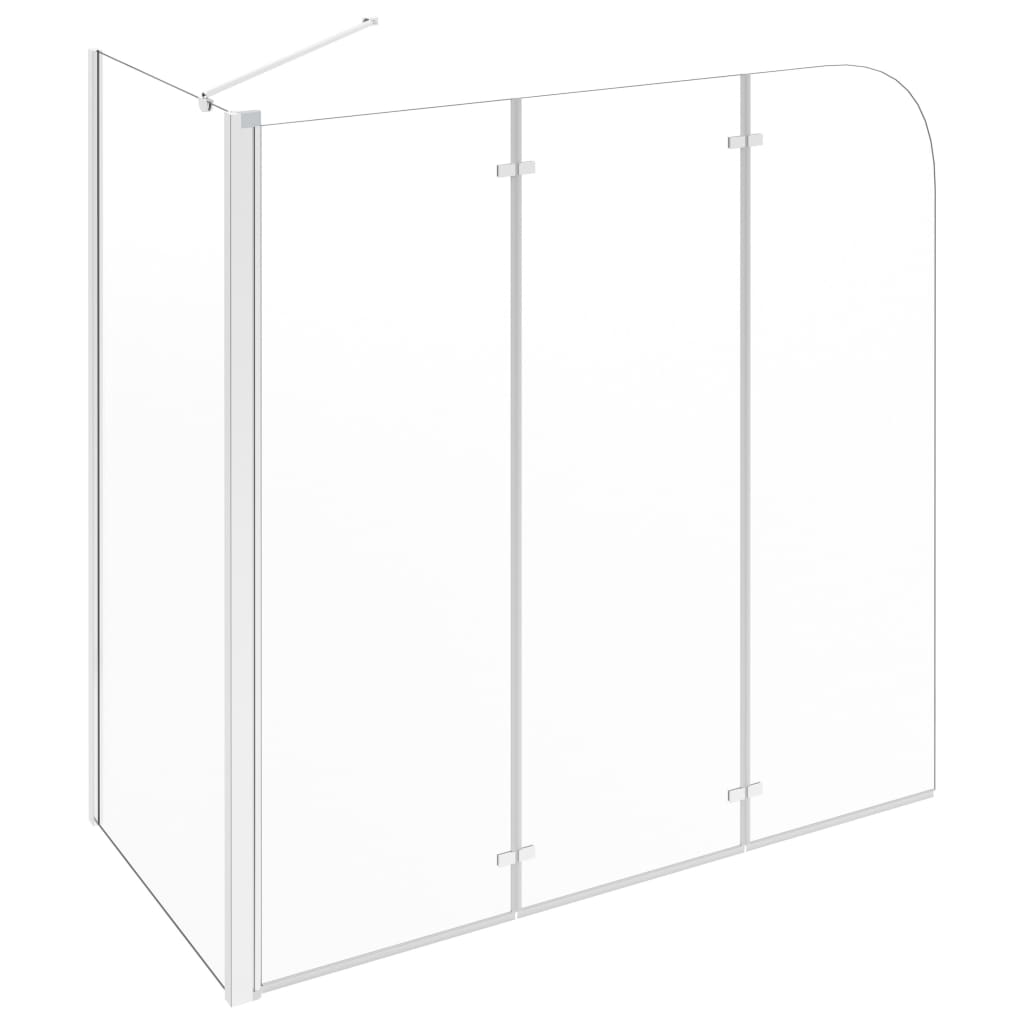 Badwand 120x69x130 cm gehard glas transparant is nu te koop bij PeponiXL, paradijselijk wonen!