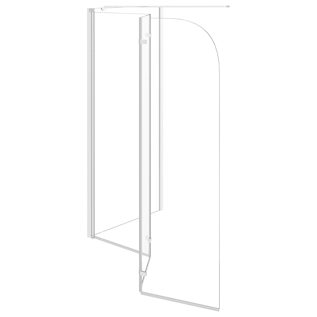 Badwand 120x69x130 cm gehard glas transparant is nu te koop bij PeponiXL, paradijselijk wonen!