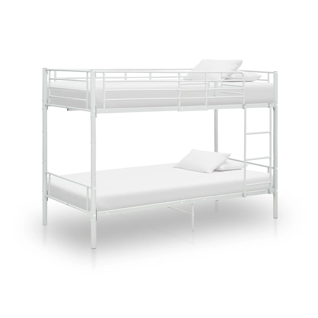 Stapelbed metaal wit 90x200 cm is nu te koop bij PeponiXL, paradijselijk wonen!