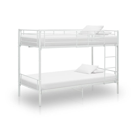 Stapelbed metaal wit 90x200 cm is nu te koop bij PeponiXL, paradijselijk wonen!