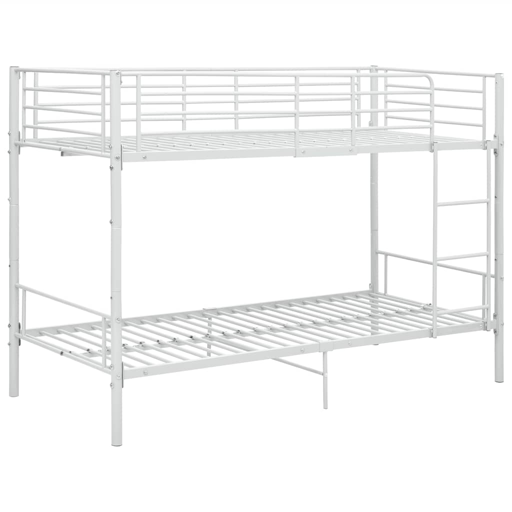 Stapelbed metaal wit 90x200 cm is nu te koop bij PeponiXL, paradijselijk wonen!