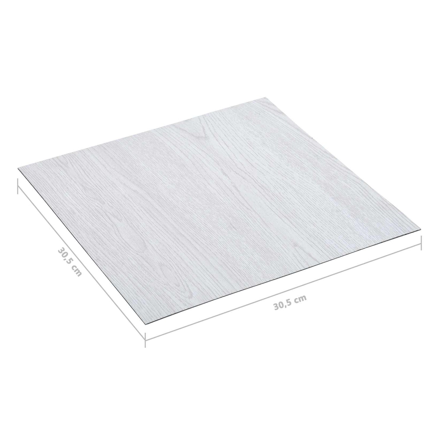 Vloerplanken 5,11 m² 55 pcs PVC Wit Hout is nu te koop bij PeponiXL, paradijselijk wonen!