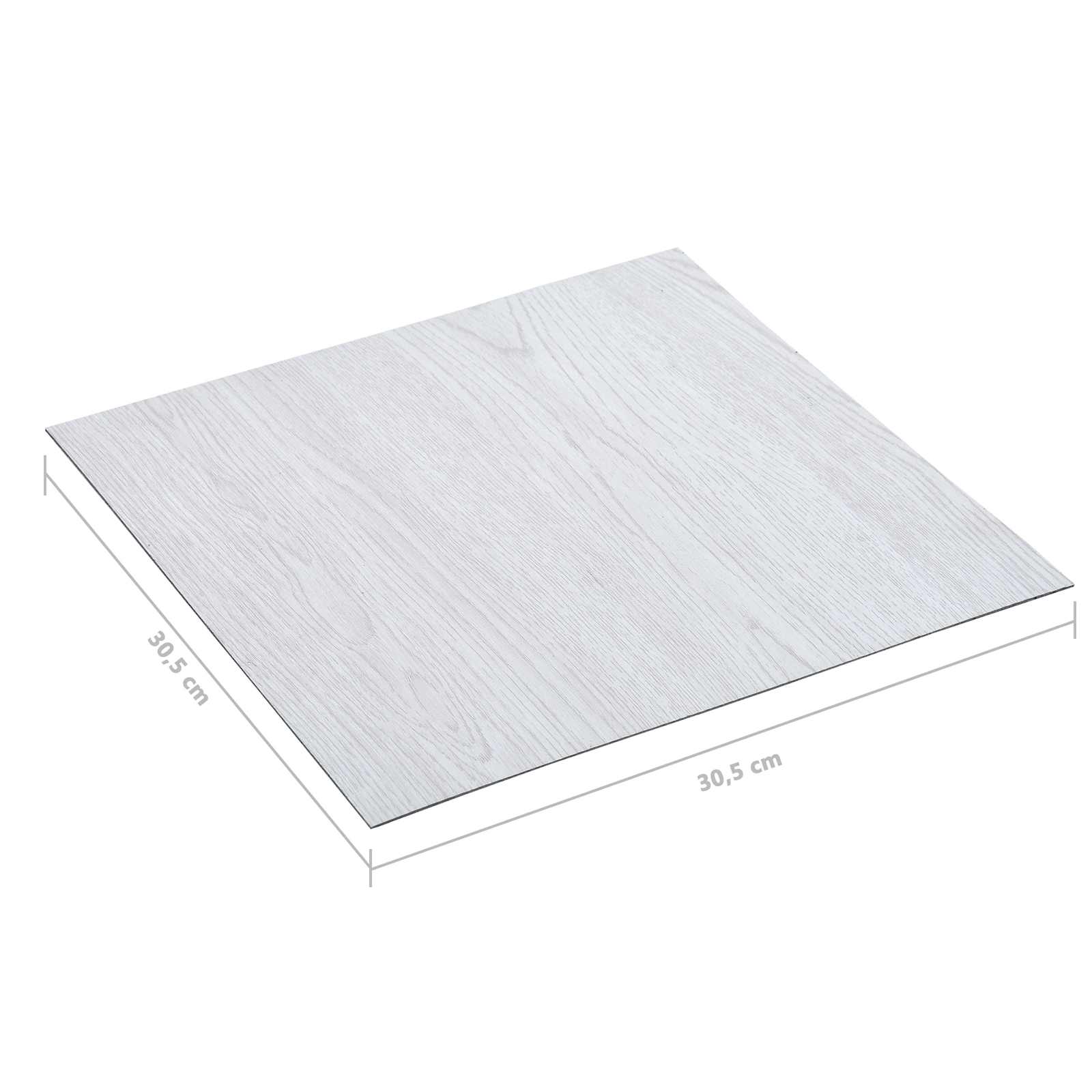 Vloerplanken 5,11 m² 55 pcs PVC Wit Hout is nu te koop bij PeponiXL, paradijselijk wonen!