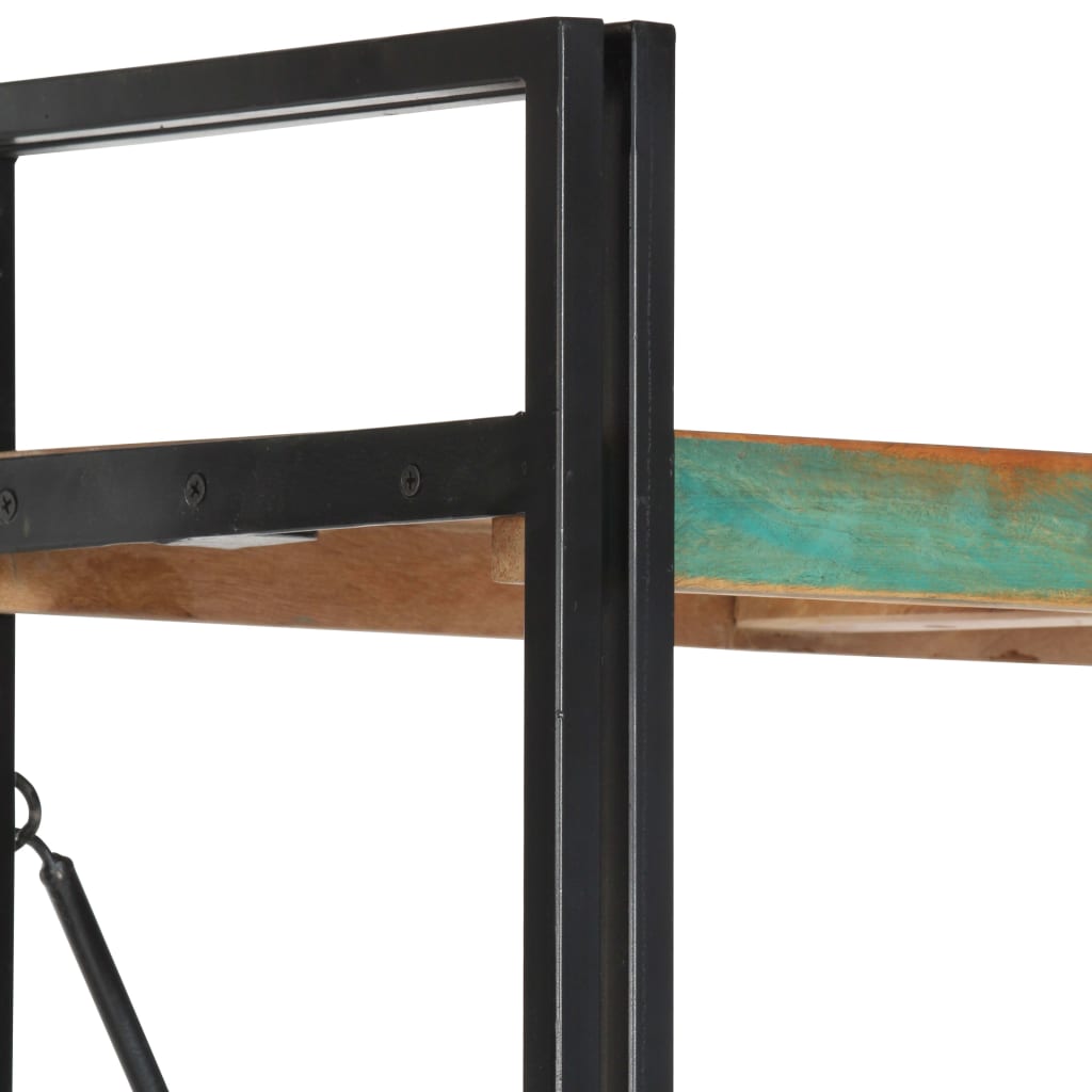 Boekenkast met 5 schappen 90x30x180 cm massief gerecycled hout is nu te koop bij PeponiXL, paradijselijk wonen!