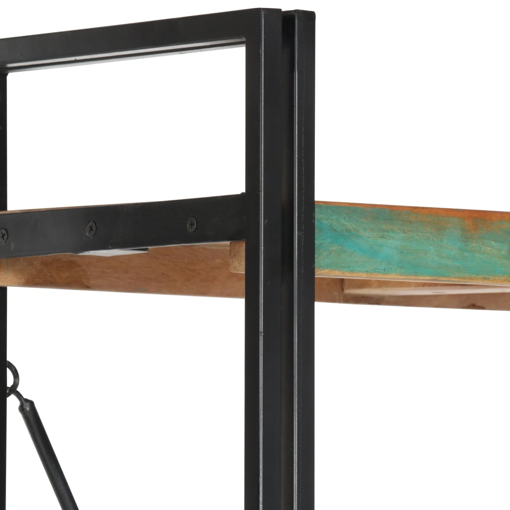 Boekenkast met 5 schappen 60x30x180 cm massief gerecycled hout is nu te koop bij PeponiXL, paradijselijk wonen!