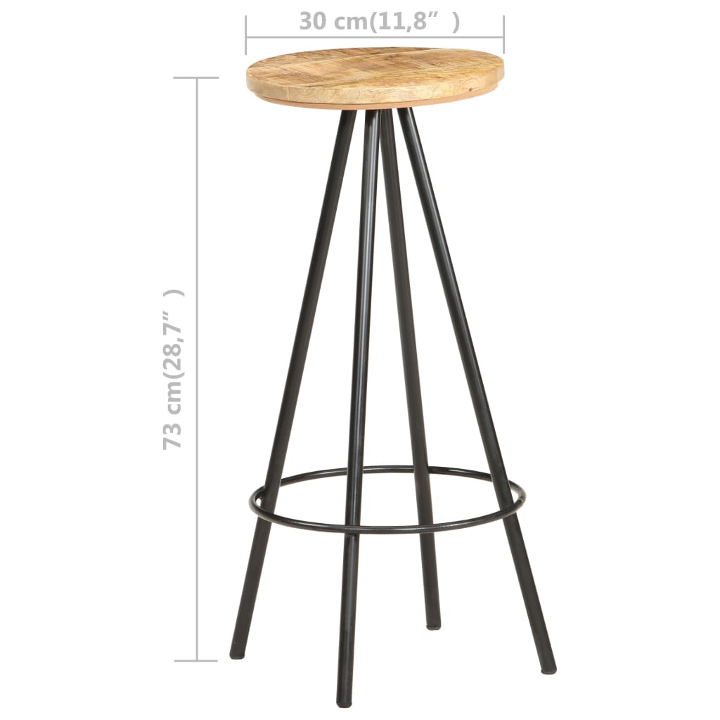 Barkrukken 2 st ruw mangohout is nu te koop bij PeponiXL, paradijselijk wonen!