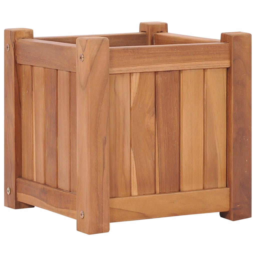 Plantenbak verhoogd 30x30x30 cm massief teakhout is nu te koop bij PeponiXL, paradijselijk wonen!