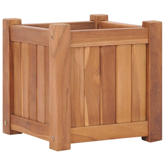 Plantenbak verhoogd 30x30x30 cm massief teakhout is nu te koop bij PeponiXL, paradijselijk wonen!