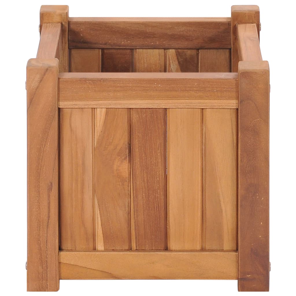 Plantenbak verhoogd 30x30x30 cm massief teakhout is nu te koop bij PeponiXL, paradijselijk wonen!