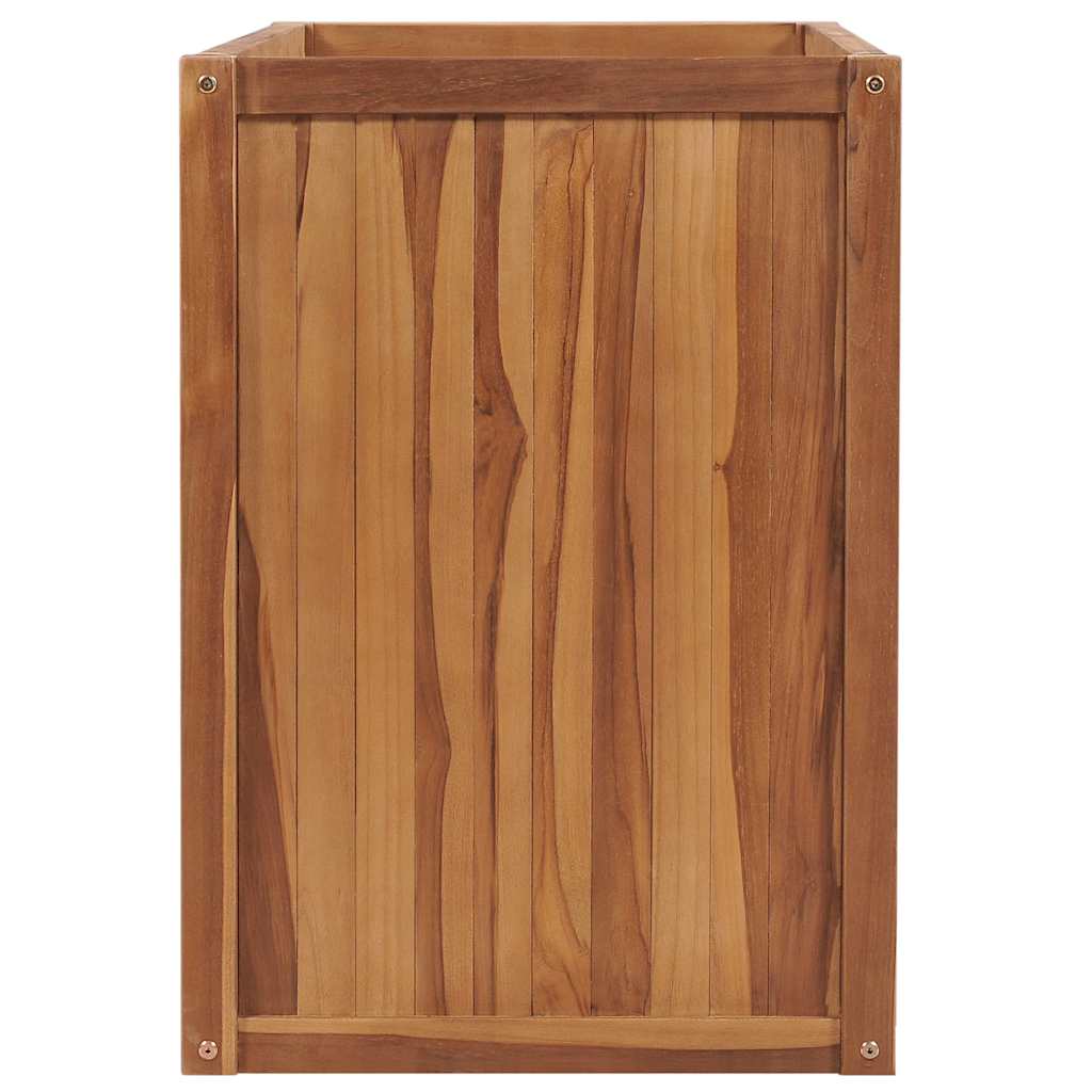 Plantenbak verhoogd 100x50x70 cm massief teakhout is nu te koop bij PeponiXL, paradijselijk wonen!
