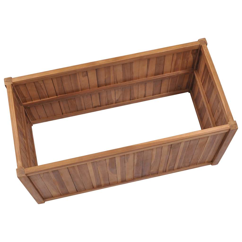 Plantenbak verhoogd 100x50x70 cm massief teakhout is nu te koop bij PeponiXL, paradijselijk wonen!